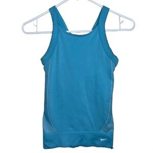 Nike Women’s Ocean Blue Racerback Ribbed Hem Tank Top Size XS/S